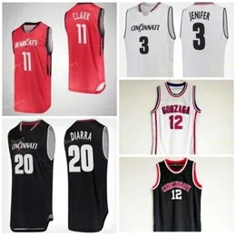 SJ NCAA College Cincinnati Bearcats Basketball Jersey 2 Keith Williams 3 Крис Макнил 5 Тревор Мур 10 Мика Адамс-Вудс 13 Тре Скотт Custom