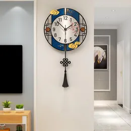 Orologi da parete Design moderno Orologio Quarz Art Retro Vintage Silent Creative Digital Living Room Pendolo Wandklok Home Decor