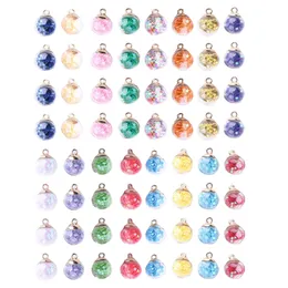 Naszyjniki wiszące 16 mm szklane kulki urok koloru z drobnymi gwiazdami do majondai bransoletka bransoletka biżuteria tworzenie 16 bdejewelry amt0r