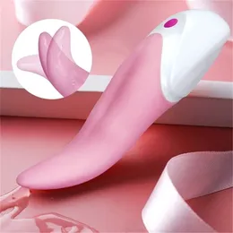 22ss Sex Toy Massager Female Vibrator Tongue Vibrating Nipple Massager Clitoris Stimulator Oral Vagina Licking Vibrators for Women Adult Supplies