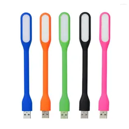 Portatile DC 5V 1.2W Mini USB LED Luce Flessibile Ultra Luminosa Lettura Notturna Lampada per Power Bank PC Laptop 9 Colori