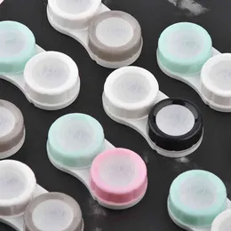 Macarons Colors Contact Lens Accessories Contacts Lenses L and R Storage Cases Soaking Container Travel Portable Box VTM TB1840
