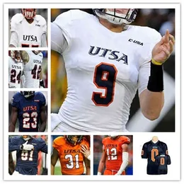 WSKT Custom 2021 College Utsa Roadrunners Football Football Jersey Frank Harris Josh Adkins Eddie Lee Marburger Sencere McCormick Zakhari Franklin