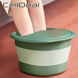 Bathroom Sinks Folding Foot Soaking Bucket Massage Barrel Foot Collapsible Basin Foldable Plastic Dorm Room Washing Tools Household Accessories 220922