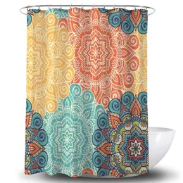 Shower Curtains Bohemian Style Home Decor 3D Digital Print Bathroom with Hook Waterproof 220922