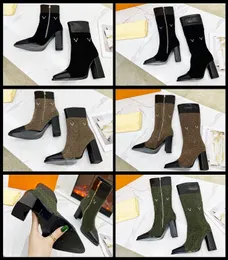 حذاء العلامة التجارية الفاخرة باريس مصمم بليت أصلي جلدي مارتن الكاحل الجوارب امرأة أحذية قصيرة أحذية مدرب شببر من Topshoe99 W173 01