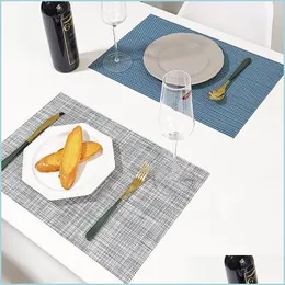 Mats Paps Placemats Resistente ao calor mancha anti-água não deslizamento para mesa de jantar lavável Place Droga Droga Drop Drop 202 Bdebag Dhlol