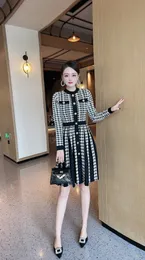 Balm Brand dress2022Women's new autumn winter sexy Party Dresses dinner dress ladies classic designer spring fashion logo Printed houndstooth skirt birthday gift