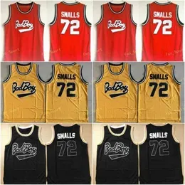 Sj Biggie SMALLS #72 BAD BOY Notorious Big Movie Jersey Mens 100% Stitched Basketball Jerseys Cheap Yellow Red Black Mix Order