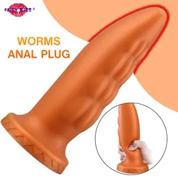 Giocattoli anali Super enorme plug anale morbidi giocattoli intimi del sesso Tappi di testa in silicone Grande dilatatore dell'ano Buttplug Sextouse Articoli per donne Uomini Adulti 18 220922