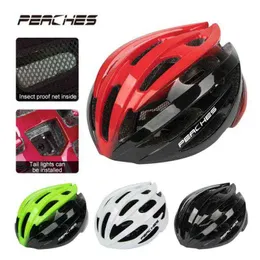 Cycling Helmets PEACHES Mtb Man Bicycle With Taillight Motorcycle Mountain Racing T220921