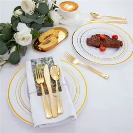 20 Pieces Plastic Silverware Disposable Dinnerware Knife And Fork Spoon Birthday Tableware Birthday Party Decor Supplies
