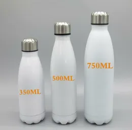 Wasserflaschen günstigste DIY Sublimation 17oz Cola-Flasche Edelstahl-Wasserflasche doppelwandig isoliert Cola-Form-Becher am besten für die Personalisierung