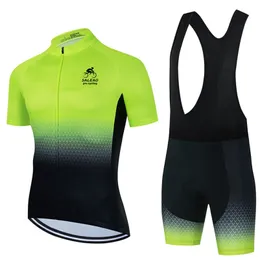 Cycling Jersey Sets Salexo Set Summer Clothing MTB Bike Clothes Uniform Maillot Ropa Ciclismo Man Bicycle Suit 220922