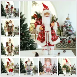 Julekorationer 40 Style Doll 30cm Santa Claus Elk Snowman Year 2023 Merry For Home Ornaments Natal Navidad 220921