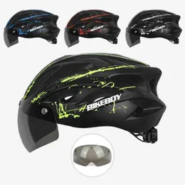 サイクリングヘルメットAubtec Ultralight Mountain Bicycle Helmet Unisex Road Bike Helmets Safe with Detachable Magnetic Goggleサイクリング機器T220921
