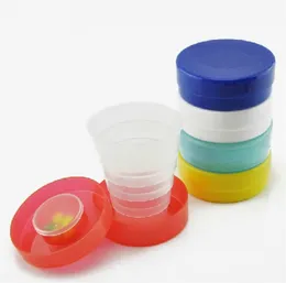 휴대용 개폐식 텔레스코픽 접을 수있는 컵 물 마시는 찻잔 야외 스포츠 여행 플라스틱 접이식 컵 20220922 Q2