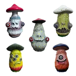 Creative Mushroom Party Halloween Decoration Outdoor Sculpture Resin Craft Ornament Home Desktop Decoration