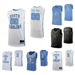 SJ NCAA College North Carolina Tar Heels Basketball Jersey 2 Cole Anthony 2 SJ El Berry II 21 Sterling Manley 22 Walker Miller Custom Stitched