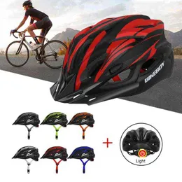 サイクリングヘルメットAUBTEC 56-61cm自転車ヘルメットロードMTBサイクリングヘルメット総体成形MTB男性女性ウルトラライトバイクヘルメット付きT220921