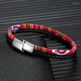 Charm-Armbänder MKENDN Boho Surfer-Lederarmband für Männer und Frauen, handgefertigt, Sommer, Strand, Festival, Schmuck, wasserdichte Baumwolle, Geschenke