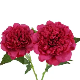 하나의 가짜 꽃 싱글 스템 보습 히비스커스 22 "길이 시뮬레이션 melaleuca 결혼식 가정 장식 인공 꽃