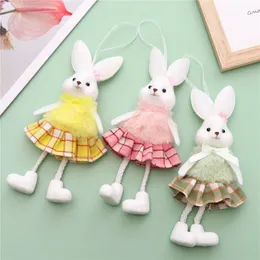 Outras festas de festa festiva 3pcs Easter Rabbit Elf Pingente Decoração Plush Bunny Ornamentos pendurados Decorações da casa da primavera Crianças Presentes 220922