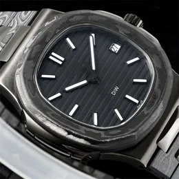 ZF 5711 Montre DE Luxe 40mm 324 Automatisches Machincal-Uhrwerk Kohlefasergehäuse Luxusuhr Herrenuhren Armbanduhren