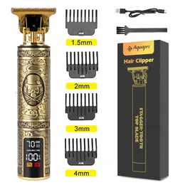 T9 Электрическая бритва для волос Clipper Новый триммер для мужчин ЖК -диспетчер