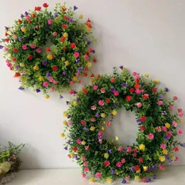 Kwiaty dekoracyjne jesienne wyprzedaż ręcznie robiony sztuczny wieniec kwiatowy Ranunculus Wedding Rośliny Boże Narodzenie dom Fałszywy rok dekoracje M2U5