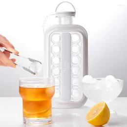 Bakning Mögel Ice Ball Maker 2 i 1 Portable Kettle Cube Form för Whisky Cocktail Diy Round Party Bar Kitchen Tool