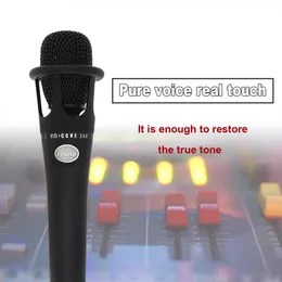 E300 Yrke Microphone Metal Audio Cable Wired Condenser Microphone For Live / Recording / Chorus