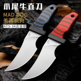 Безумный нож для собак Atak II ATS-34 Blade Black G10 Обработка карманных ножей спасение Утилита EDC Инструменты