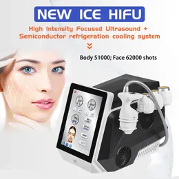 Protable Ultrasound Cooling Beauty Equipment Cryo HIFU Wrinkle Removal Skin Rejuvenation Fat Dissolving Body Slimming Face Lifting Machine