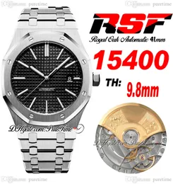 RSF 41 1540 A3120 Automatic Mens Watch Black Texture Dial Маркеры из нержавеющей стали 2022 Super Edition PureItme A1