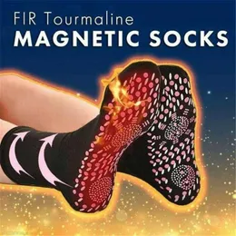 Herrensocken Unisex Selbsterhitzende Gesundheitspflege Turmalin Magnetfeldtherapie Fußmassagegerät Schmerzlinderung Tanne Y2209