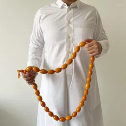 Strand Tasbih Super Big Size Orange Harts Muslim 33 pärlarmband Islamiska högkvalitativa tillbehör Arabiska Misbaha Rosary Bead