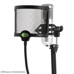 Mikrofon popowy filtr elastyczne zapobieganie wydmuchaniu ekranu wiatrowego Netto metal Redukcja Nagcia Mikrofon WITRPOOF CHARDE