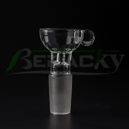 BERACKY RￖKNINGAR ACCEDORER HEADY GLASS BOGLE CLEAR TOCH WALLED 14mm 18mm Man Glass Bong Bowls Piece For Water Bongs Dab Rigs Pipes