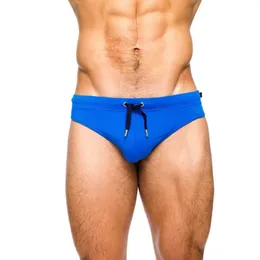 Herrenbadebekleidung 2018 sexy Mann Schwimmen Push-Pad Badeanzug niedrige Taille Homosexuell Slips Marke Badebekleidung Boxer Patchwork Farbe heißer Verkauf J220913