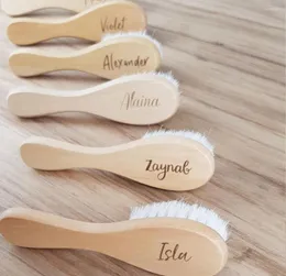 Favor de festa Bush personalizado Brush Soft Cerdes Ferramenta de cuidados com cabelos infantis Baby Gift Gift e Registro