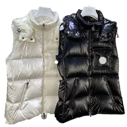 Designer Mens Vests Down Short Hooded Women's Sleeveless Autumn and Winter Casual Jacket Couples Warm Waistcoat