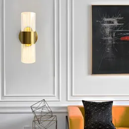Nowoczesne lampy ścienne LED do salonu sypialnia złota światła ścienne krystaliczne bąbelki