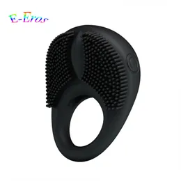 22ss Sex toy massager Pretty Love Men's Silicone Vibrating Cock Ring Time Lasting Penis Ring Vibrator For Couples Clitoral Stimulation Orgasm Sex Toy P3MQ