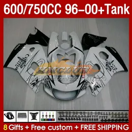 Suzuki Srad GSXR 600 750 CC 600CC 750CC 96-00 바디 156NO.14 GSXR750 GSXR-600 GSXR600 96 97 98 99 00 GSX-R750 1996 1998 1999 2000 페어링 흰색 Glossy