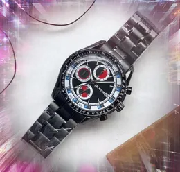 Orologi da uomo di moda al quarzo da corsa sportiva 41MM data automatica cinturino in acciaio inossidabile pregiato sub quadranti funzionanti regali maschili orologio da polso Orologio di Lusso