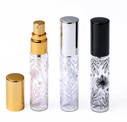 Amostras portáteis de perfume de vidro impresso de garrafa impressa de 10 ml por atacado de 10 ml