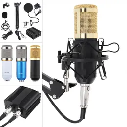 BM-800 Professionell kondensor Mikrofon Live Microphone With Phantom Power Supply Karaoke Condenser Microphone Suit Kits