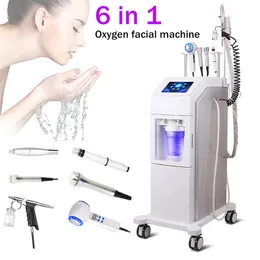 Acqua Ossigeno Aqua microdermoabrasione facciale macchina per buccia di diamante rimozione delle rughe trattamento dell'acne lifting ad ultrasuoni RF