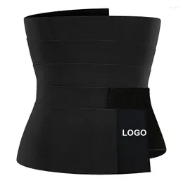 Bustiers CorsetsカスタムロゴポリエステルElastictummy Waist Band Bandベルトラバーの弾性4メートルの長さ